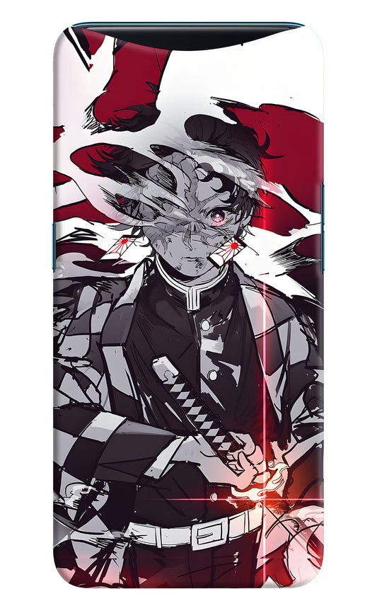 Demon Slayer Oppo Find X Hard Case Back Cover by Casekaro