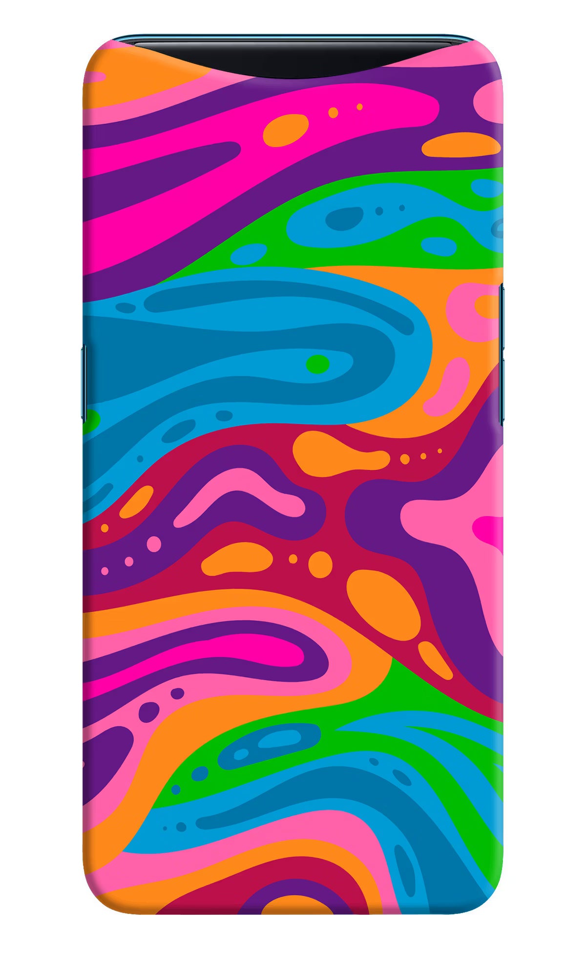 Trippy Pattern Oppo Find X Hard Case Back Cover by Casekaro