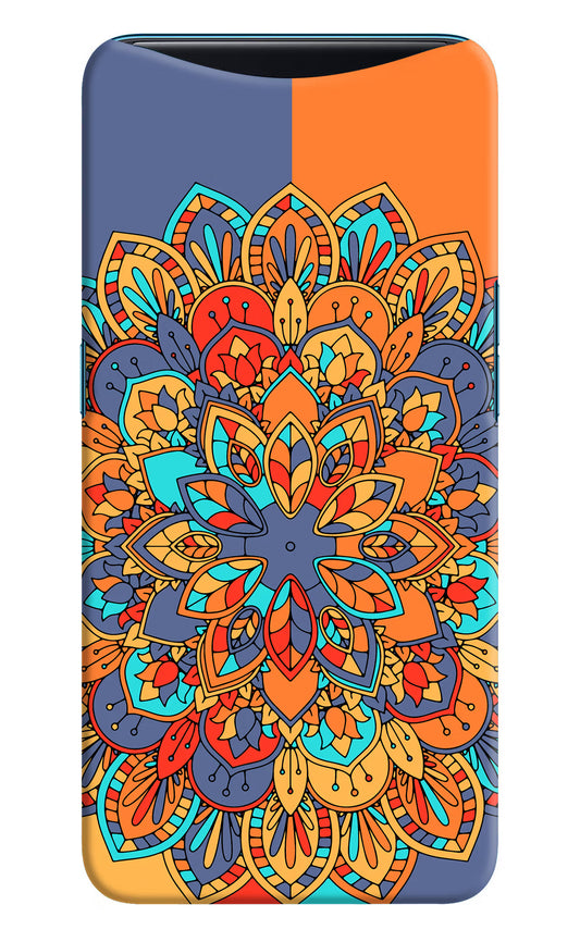 Color Mandala Oppo Find X Hard Case Back Cover by Casekaro