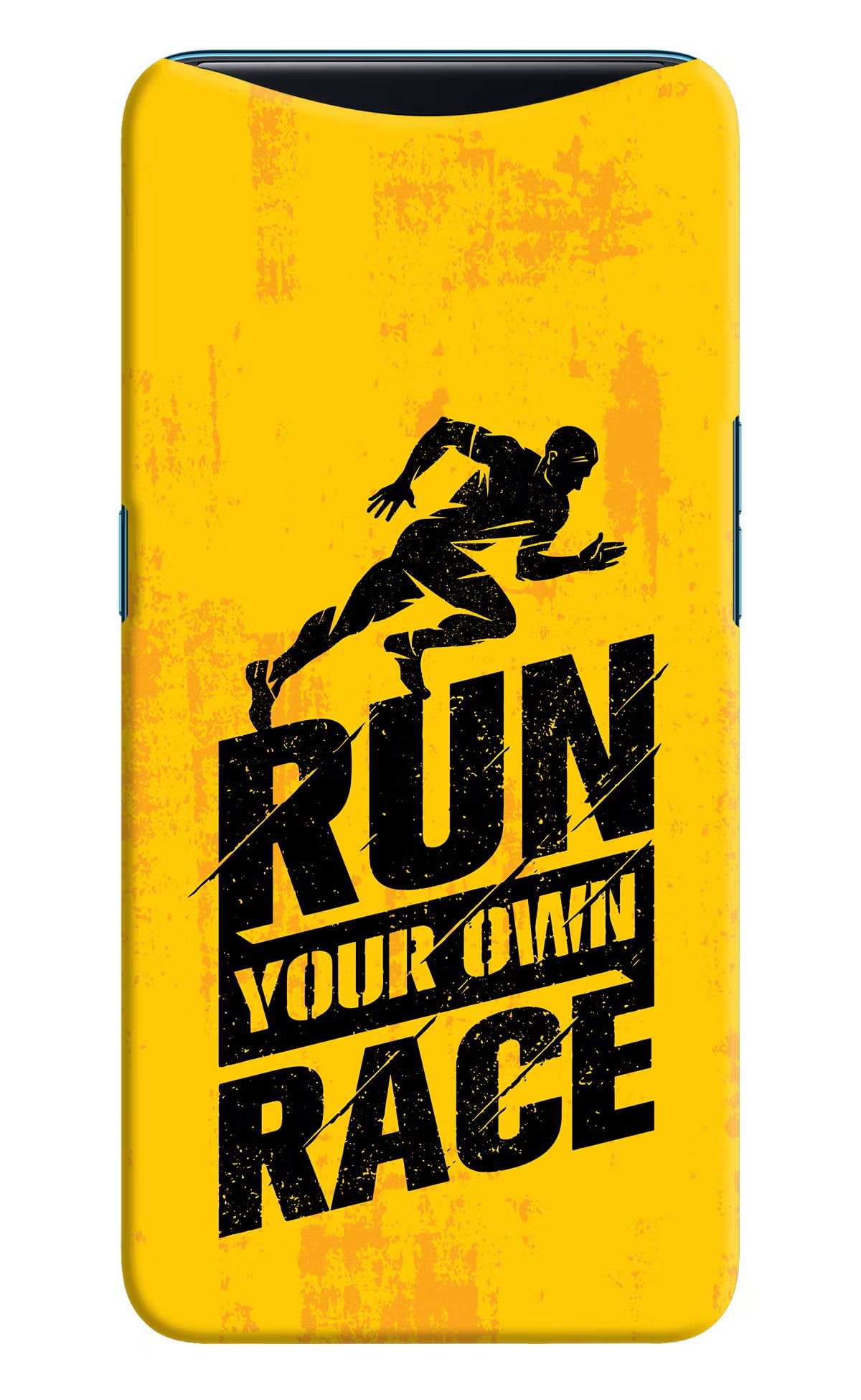 Run Your Own Race Oppo Find X Hard Case Back Cover by Casekaro