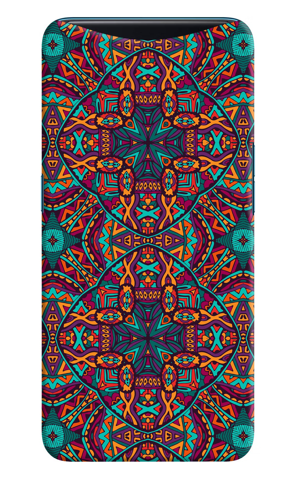 Colour Mandala Oppo Find X Hard Case Back Cover by Casekaro