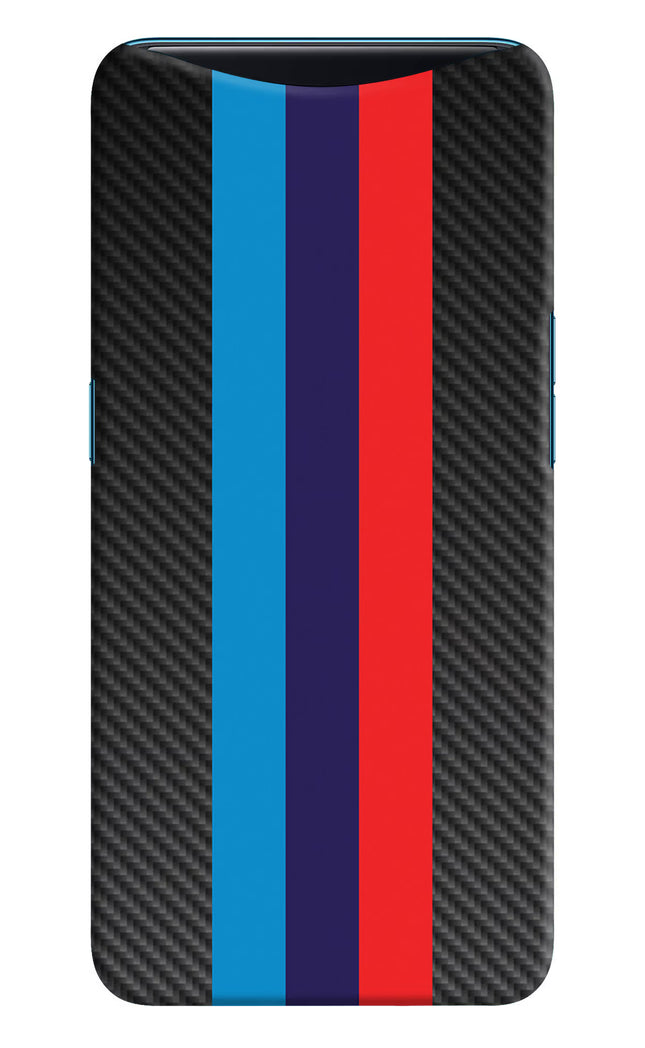 BMW Stripes Pattern Oppo Find X Hard Case Back Cover by Casekaro