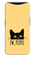 Ew People Catitude Oppo Find X Hard Case Back Cover by Casekaro