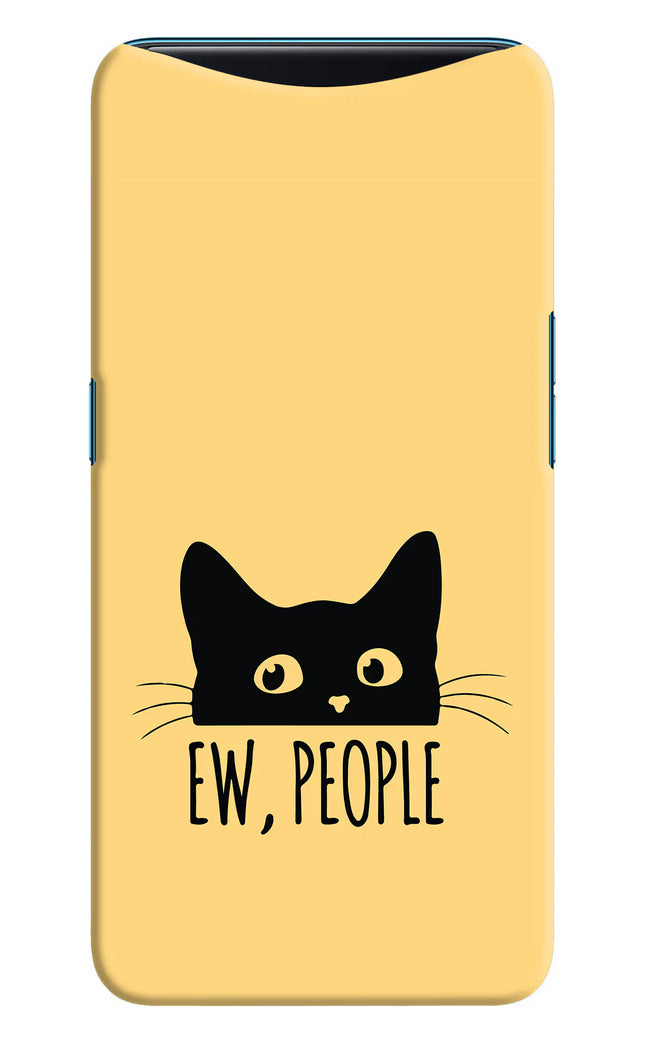 Ew People Catitude Oppo Find X Hard Case Back Cover by Casekaro