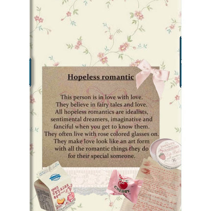 Hopeless Romantic Oppo Find X Hard Case Back Cover by Casekaro