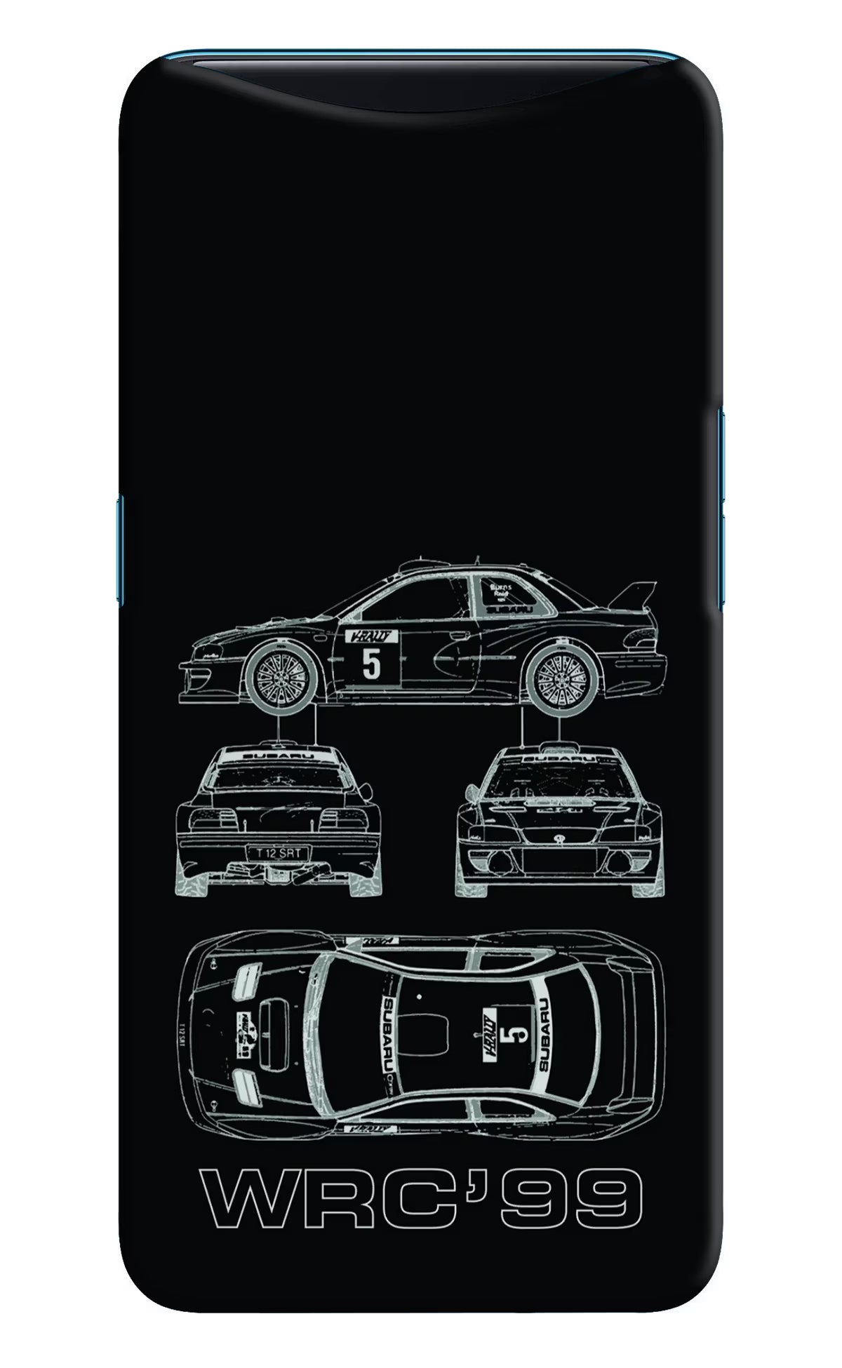 WRC'99 Oppo Find X Hard Case Back Cover by Casekaro