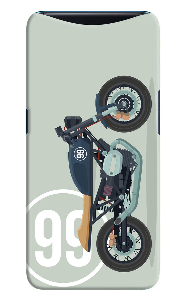 Classic Cafe Racer 99 Oppo Find X Hard Case Back Cover by Casekaro