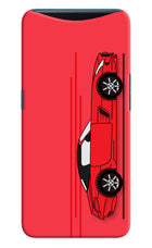 Red Velocity Oppo Find X Hard Case Back Cover by Casekaro