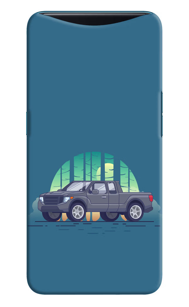 Retro Garage Vibe Oppo Find X Hard Case Back Cover by Casekaro