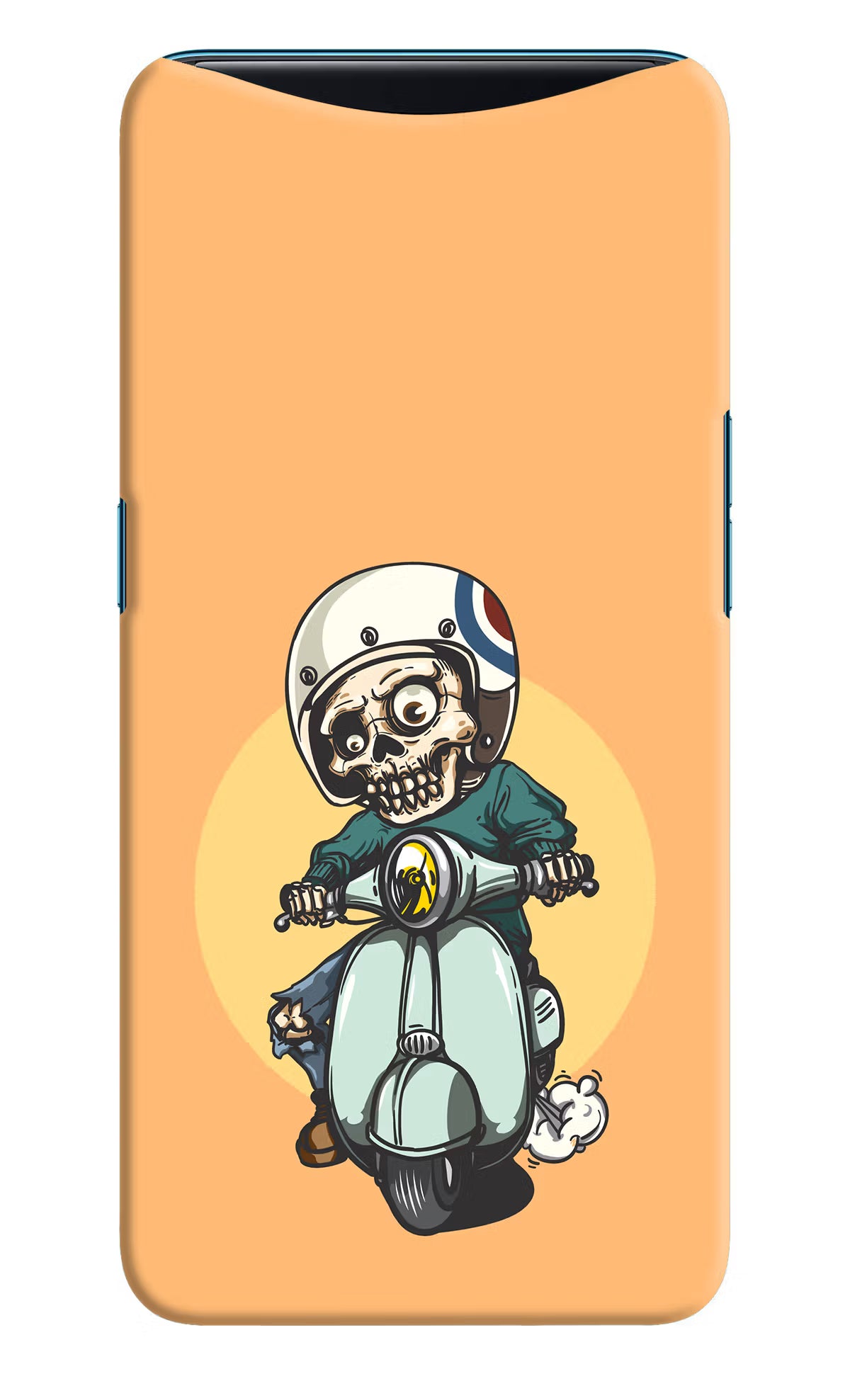 Undead Biker Oppo Find X Hard Case Back Cover by Casekaro