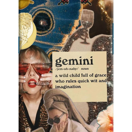 Gemini Zodiac Oppo Find X Hard Case Back Cover by Casekaro