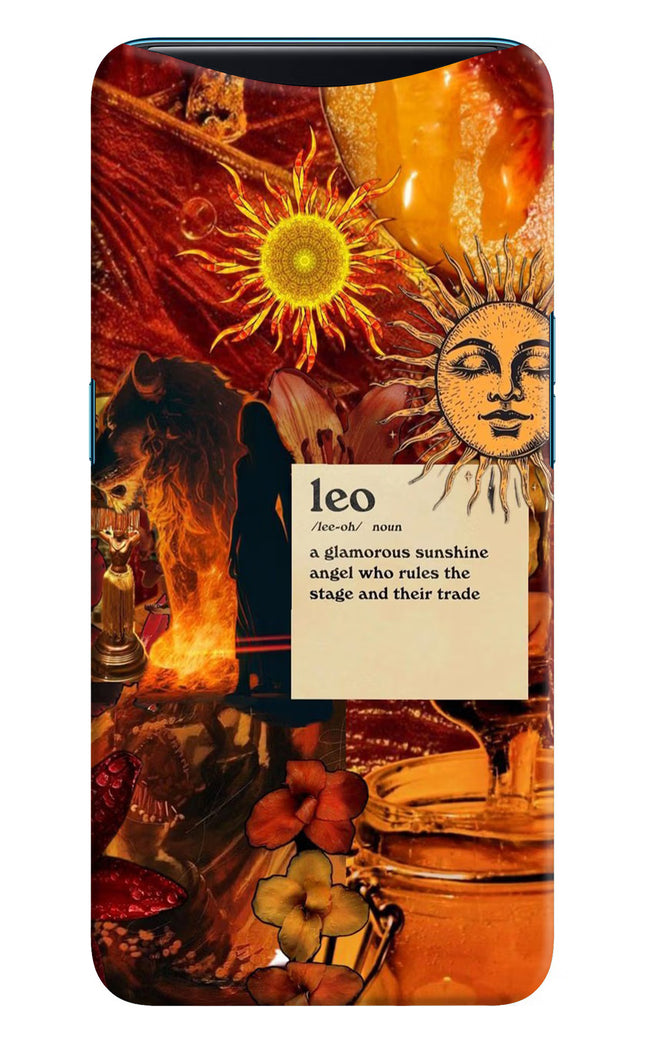 Leo Zodiac Oppo Find X Hard Case Back Cover by Casekaro