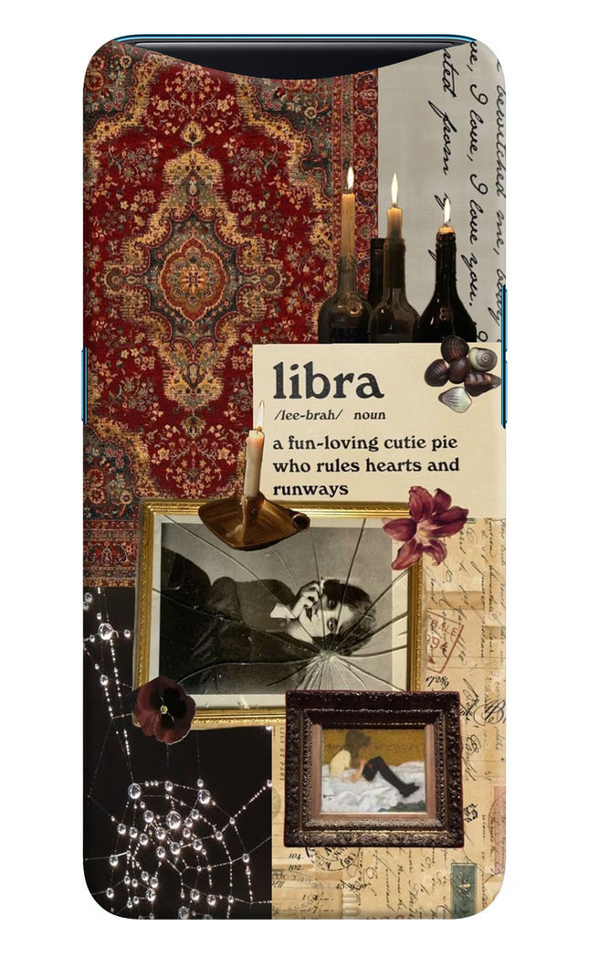 Libra Zodiac Oppo Find X Hard Case Back Cover by Casekaro