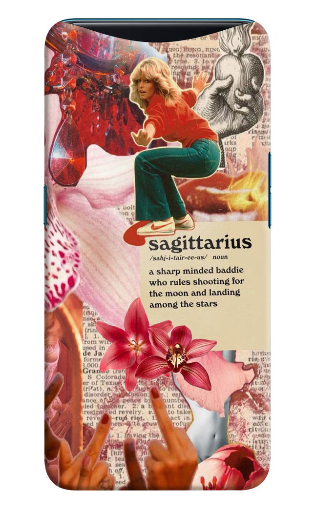 Sagittarius Zodiac Oppo Find X Hard Case Back Cover by Casekaro