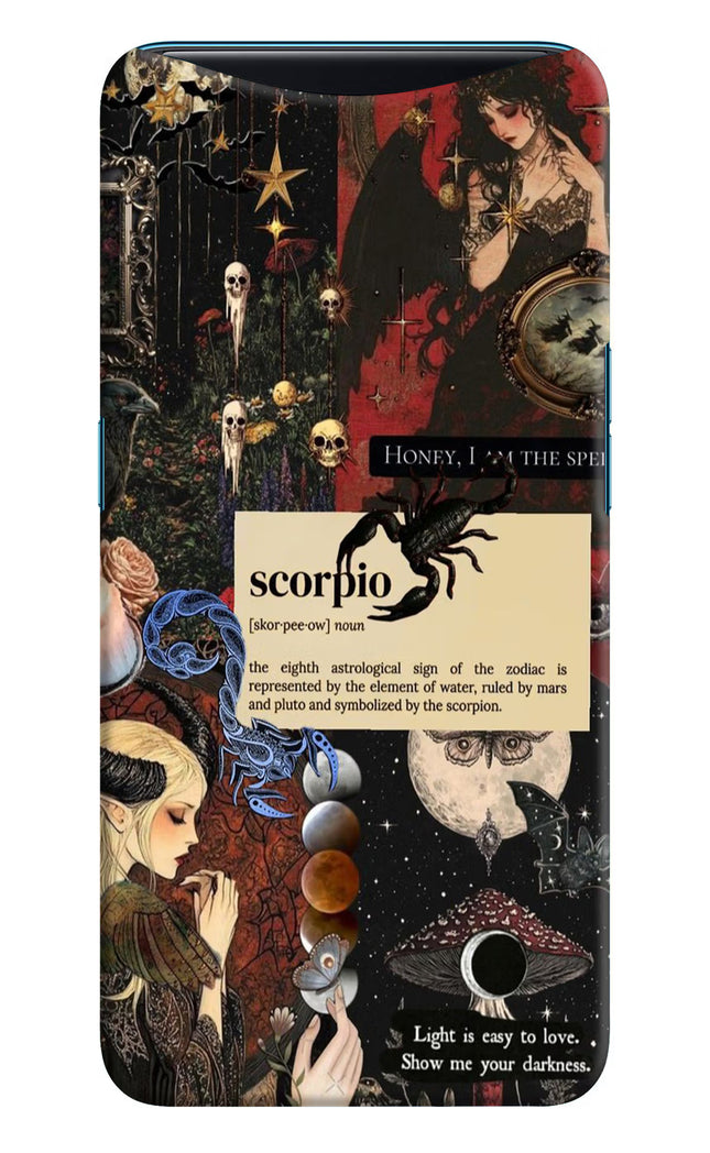 Scorpio Zodiac Oppo Find X Hard Case Back Cover by Casekaro