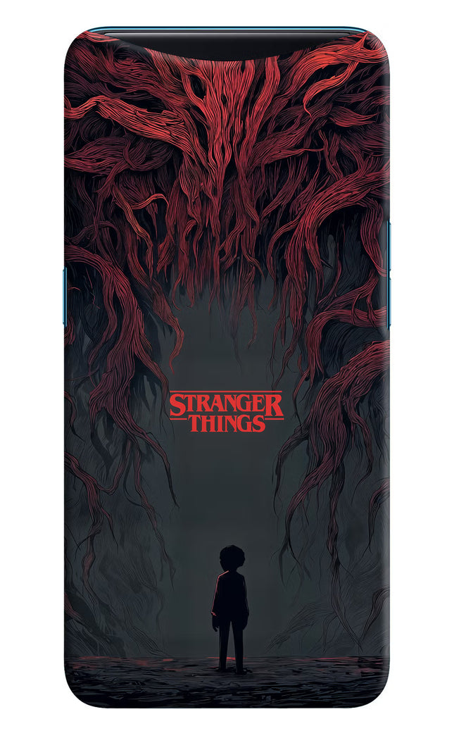 Ordinary Things Dark Side Oppo Find X Hard Case Back Cover by Casekaro