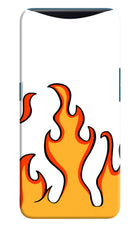 Fired Up – White Oppo Find X Hard Case Back Cover by Casekaro