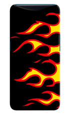 Side Sweep Flames Oppo Find X Hard Case Back Cover by Casekaro