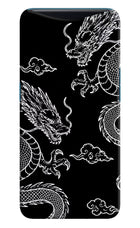 Twin Dragons Oppo Find X Hard Case Back Cover by Casekaro