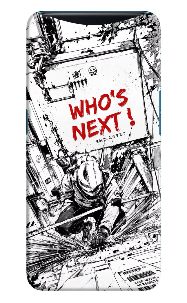 Who's Next Oppo Find X Hard Case Back Cover by Casekaro