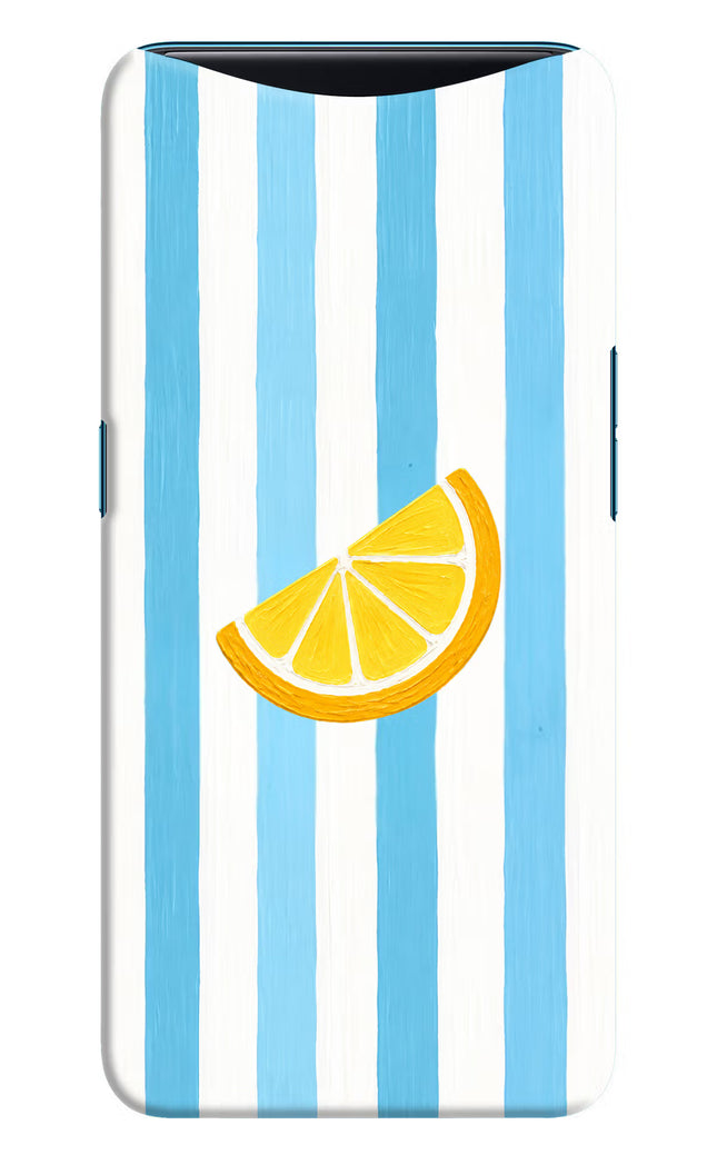 Summer Lemon Oppo Find X Hard Case Back Cover by Casekaro