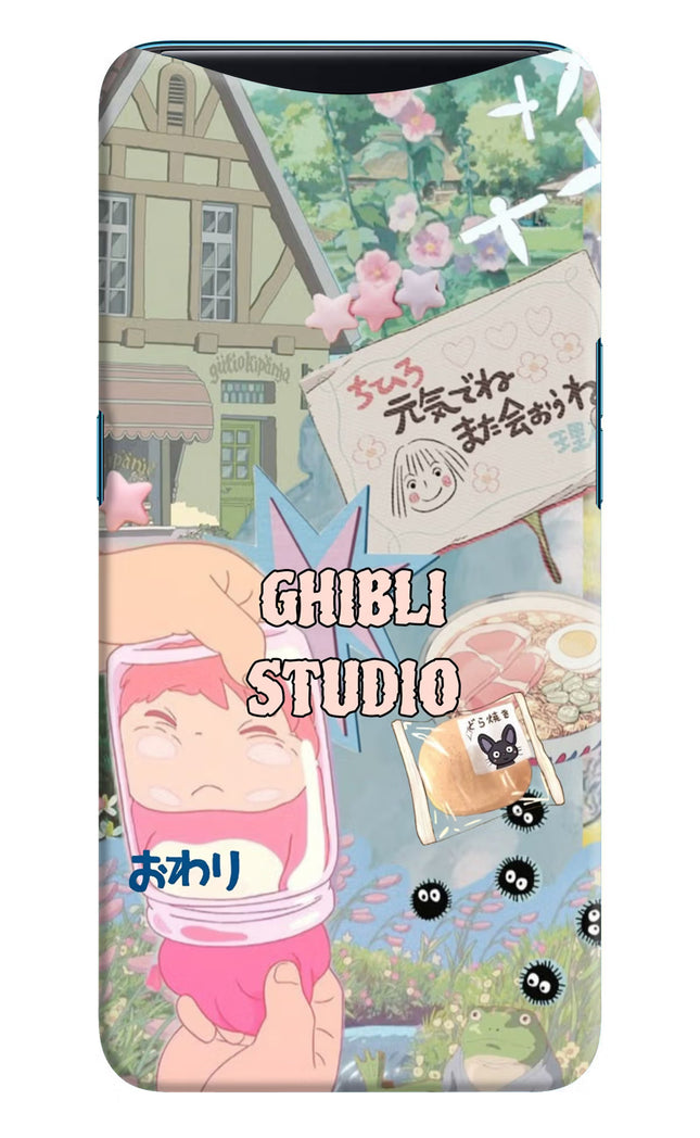 Studio Ghibli Oppo Find X Hard Case Back Cover by Casekaro