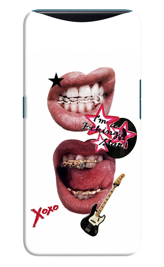 Rockstar Oppo Find X Hard Case Back Cover by Casekaro