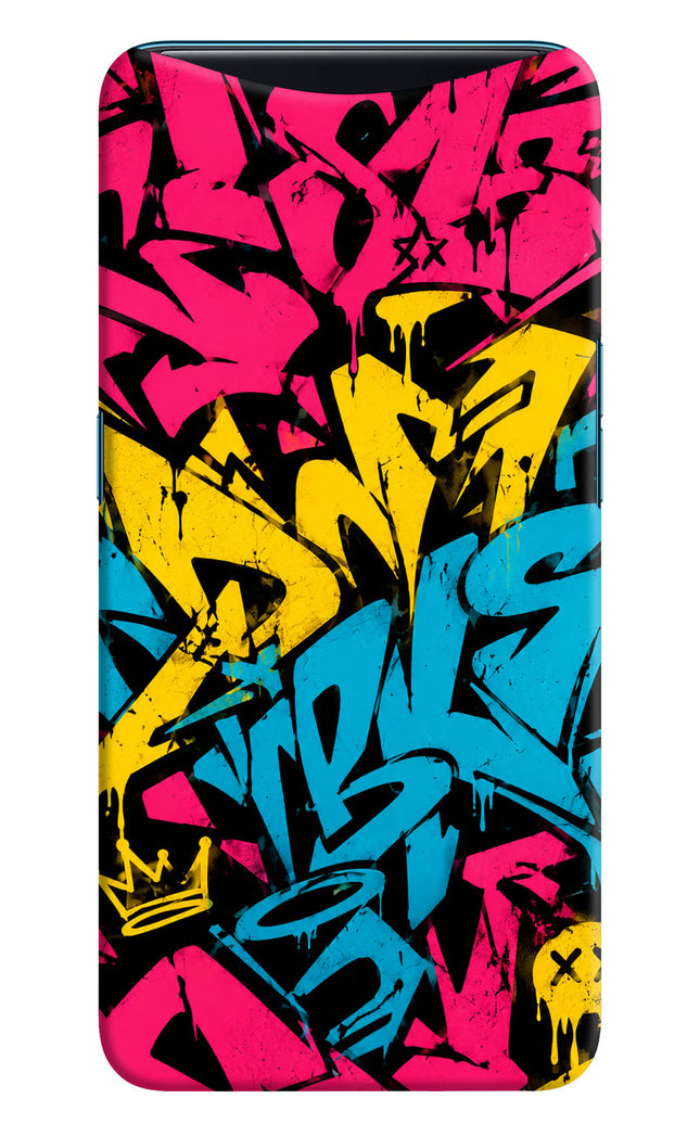 Graffiti Vibe Oppo Find X Hard Case Back Cover by Casekaro