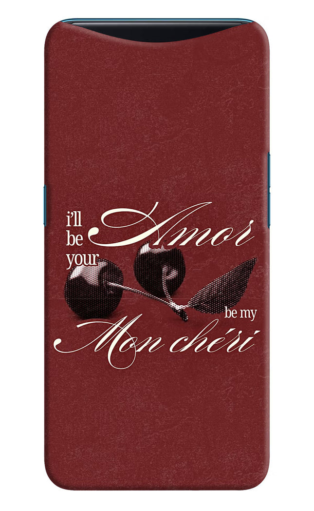Velvet Cherry Oppo Find X Hard Case Back Cover by Casekaro