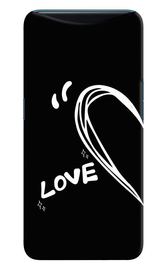Love Line Oppo Find X Hard Case Back Cover by Casekaro