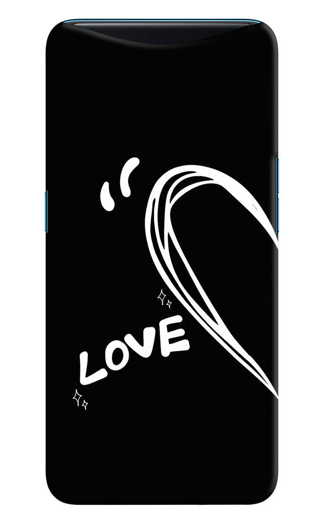 Love Line Oppo Find X Hard Case Back Cover by Casekaro