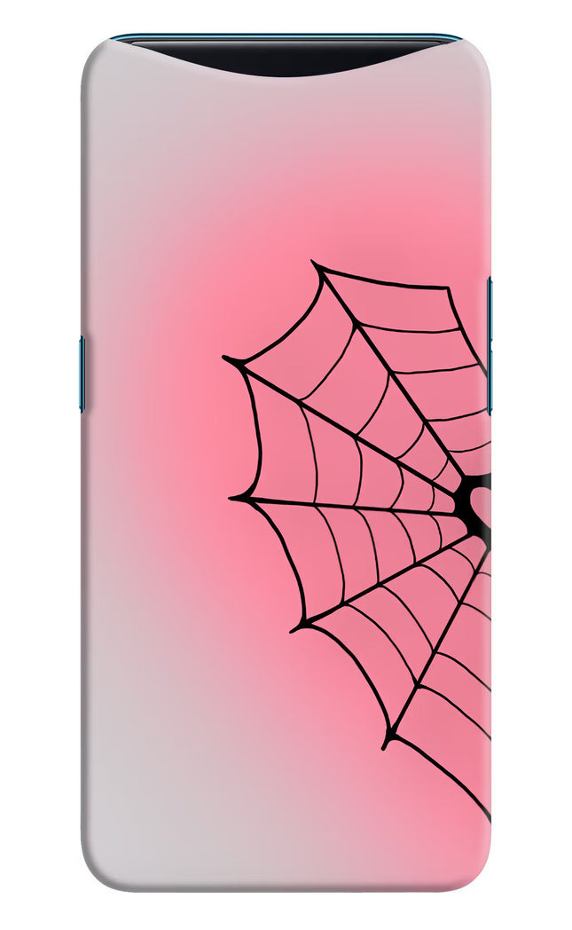 Pink Web Oppo Find X Hard Case Back Cover by Casekaro
