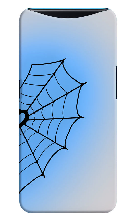 Blue Web Oppo Find X Hard Case Back Cover by Casekaro