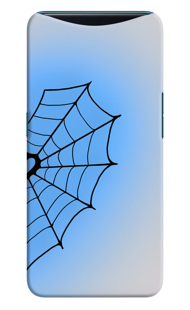 Blue Web Oppo Find X Hard Case Back Cover by Casekaro