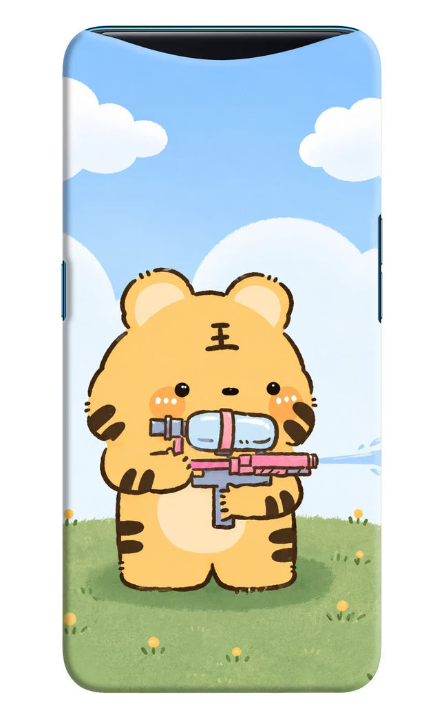 Tiger Treat Oppo Find X Hard Case Back Cover by Casekaro