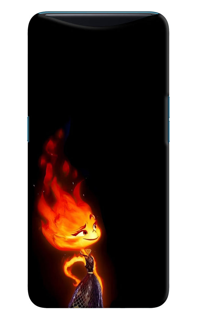 Ember Flame Oppo Find X Hard Case Back Cover by Casekaro