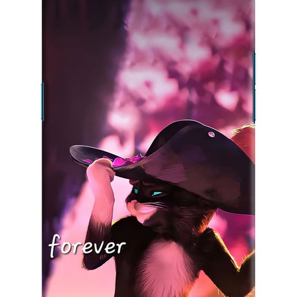 Forever Cat Oppo Find X Hard Case Back Cover by Casekaro