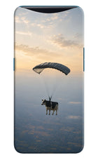 Skydiving Cow Oppo Find X Hard Case Back Cover by Casekaro