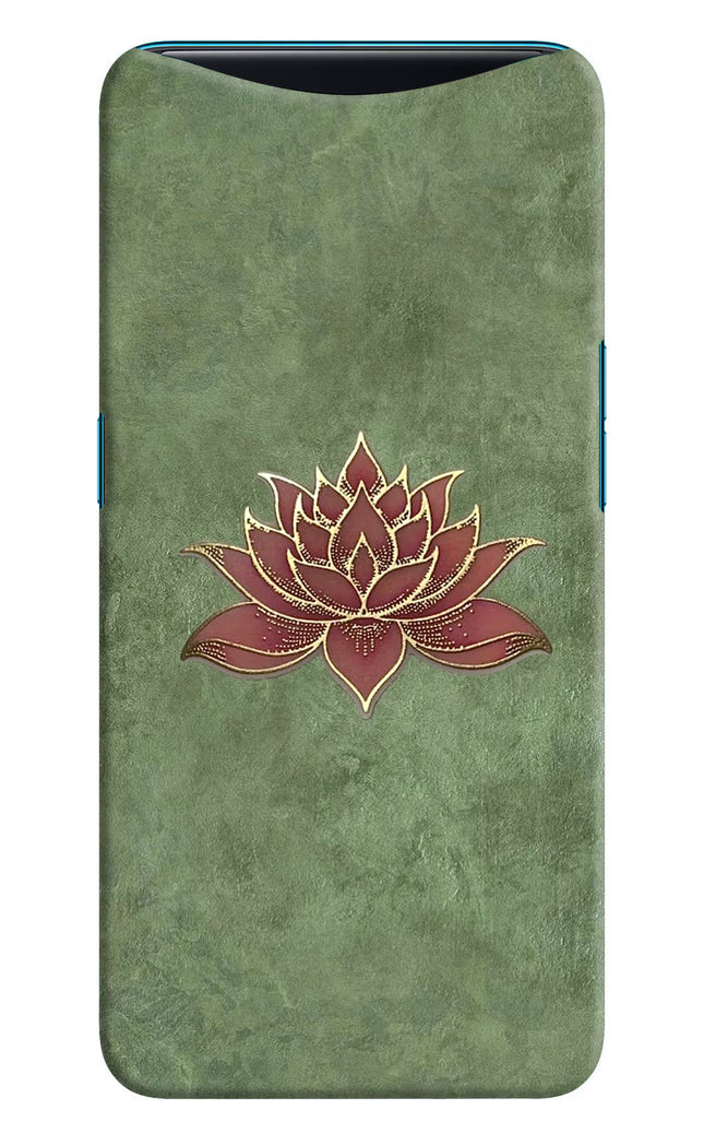 Lotus Grace Oppo Find X Hard Case Back Cover by Casekaro