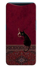 Midnight Cat Oppo Find X Hard Case Back Cover by Casekaro