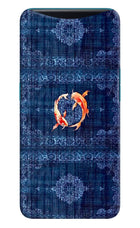 Koi Blue Oppo Find X Hard Case Back Cover by Casekaro
