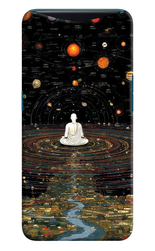Space Monk Oppo Find X Hard Case Back Cover by Casekaro