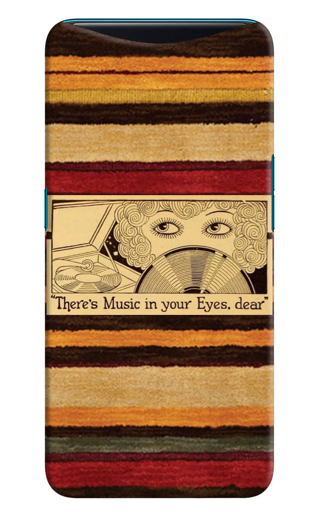 Vinyl Stripes Oppo Find X Hard Case Back Cover by Casekaro