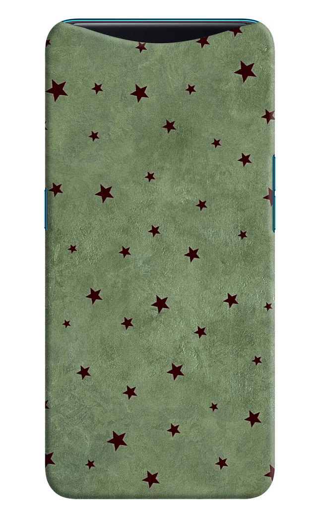 Green Stars Oppo Find X Hard Case Back Cover by Casekaro
