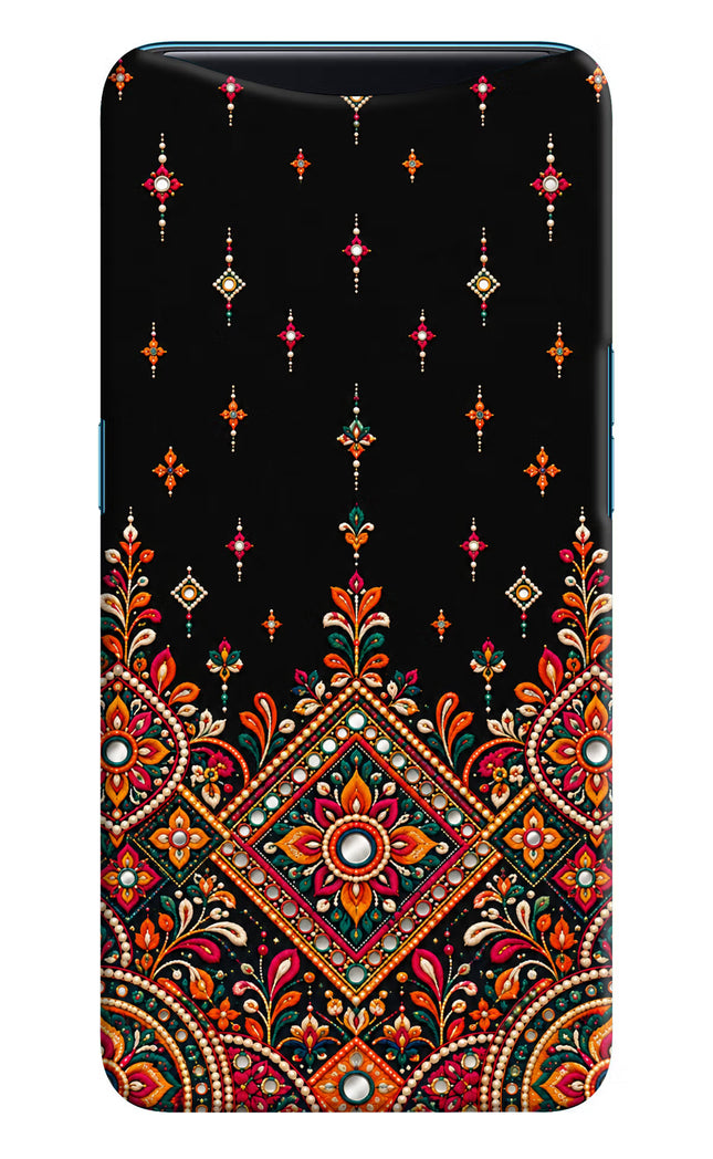 Noir Mehfil Oppo Find X Hard Case Back Cover by Casekaro