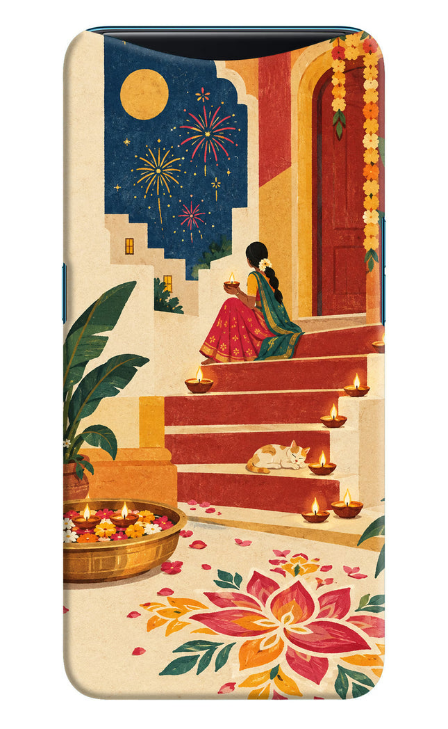 Diwali Rangoli Oppo Find X Back Cover
