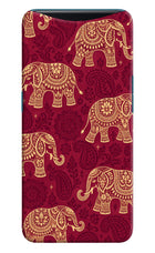 Maroon Elephant Oppo Find X Back Cover