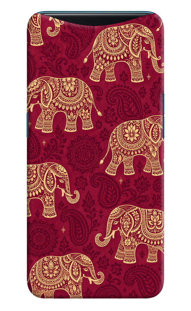 Maroon Elephant Oppo Find X Back Cover