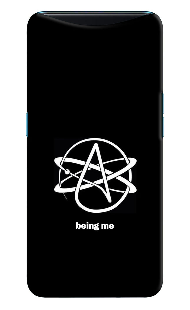 Atheist Symbol Oppo Find X Hard Case Back Cover by Casekaro