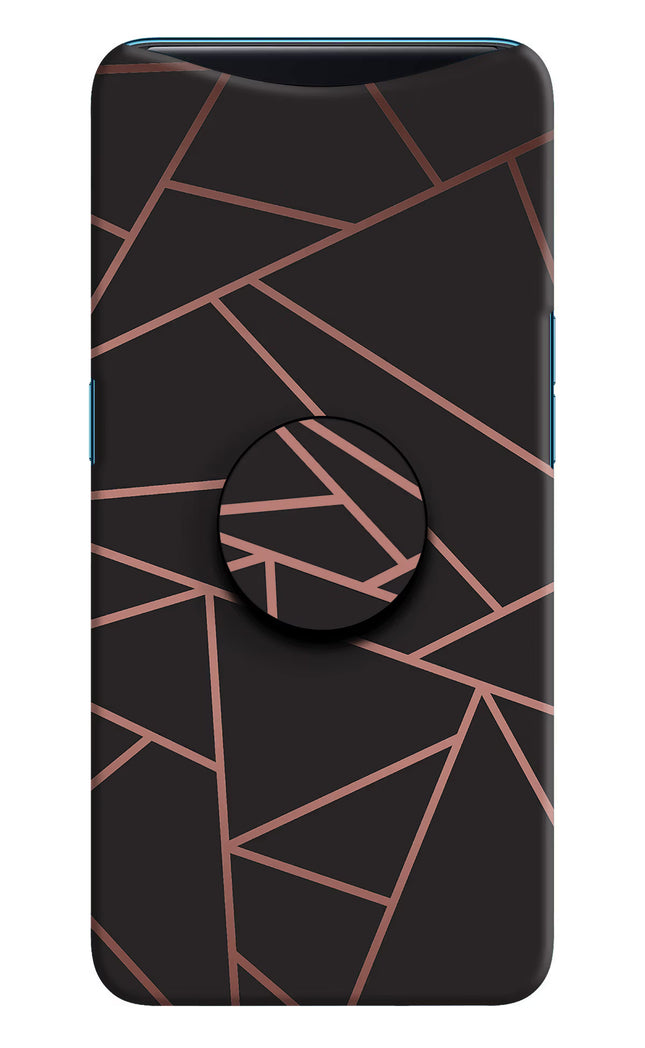 Geometric Pattern Oppo Find X Pop Case by Casekaro